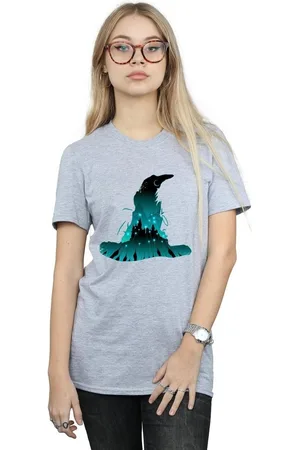 Harry Potter Camiseta manga larga Hogwarts para mujer