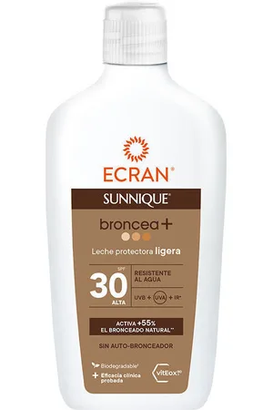 Ecran Protección solar Sunnique Broncea+ Leche Protectora Spf30 para mujer