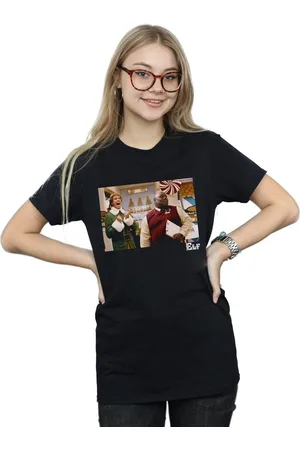 Elf Camiseta manga larga Christmas Store Cheer para mujer
