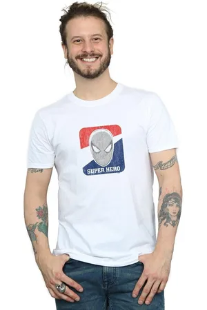 Marvel Camiseta manga larga Superhero Sports para hombre