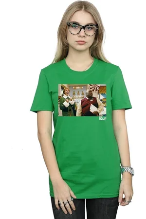 Elf Camiseta manga larga Christmas Store Cheer para mujer