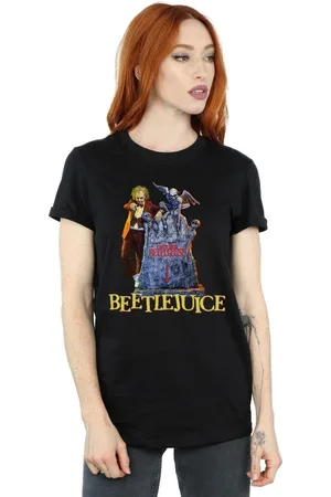 BEETLEJUICE Camiseta manga larga Here Lies para mujer