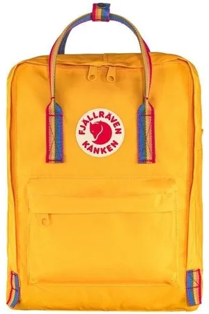 Fjällräven Mochila Mochila Kanken Rainbow Warm Yellow para mujer