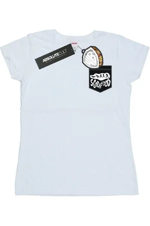 Scooby-Doo Camiseta manga larga Faux Pocket para mujer