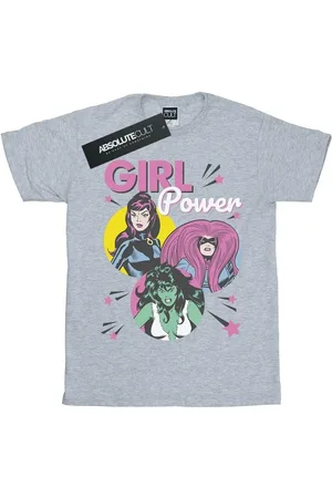 Marvel Camiseta manga larga Girl Power para hombre