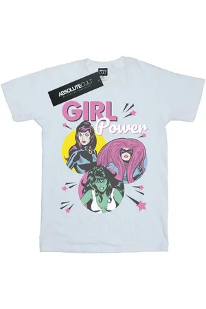 Marvel Camiseta manga larga Girl Power para hombre