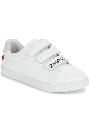 Bons Baisers De Paname Zapatillas EDITH AMOUR BLANC NOIR para mujer