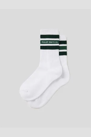 Polar Skate Co. Calcetines CALCETINES FAT STRIPE RIB SOCKS /VERDE para hombre