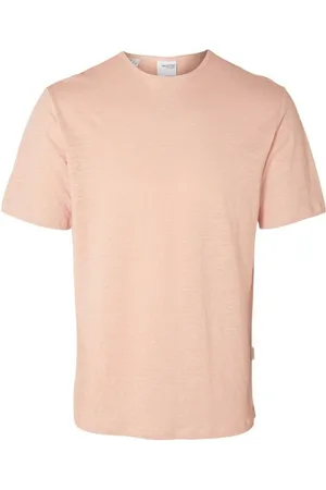 SELECTED Tops y Camisetas 16089504 BETH LINEN SS-CAMEO ROSE para hombre