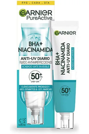 Garnier Hidratantes & nutritivos Pure Active Bha + Niacinamida Fluido Anti-imperfecciones Fps50+ para mujer