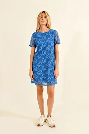 Molly Bracken Vestidos T563CP-BLUE para mujer