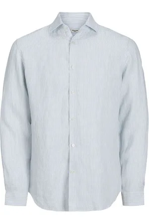 JACK & JONES Camisa manga larga 12251673 PARKER LINEN-SKYWAY para hombre