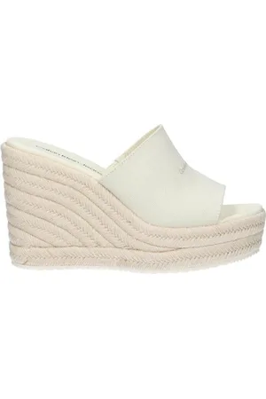 Calvin Klein Alpargatas YW0YW01356 SLIDE WEDGE ROPE para mujer