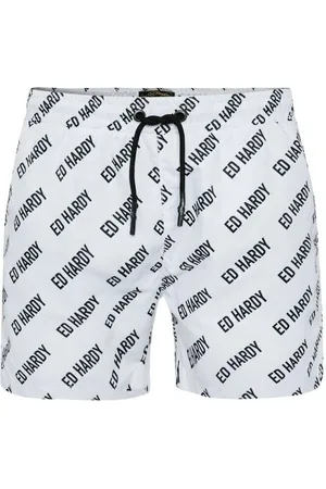 ED HARDY Bañador Logo-rep swim short para hombre