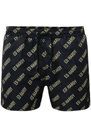 ED HARDY Bañador Logo-rep swim short para hombre