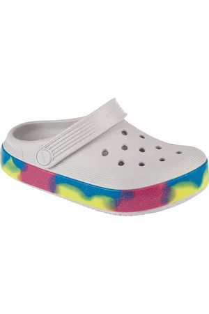Crocs Pantuflas Off Court Glitter Band Kids Clog para niña