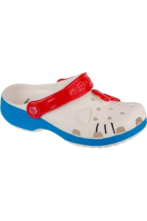 Crocs Pantuflas Hello Kitty para niña