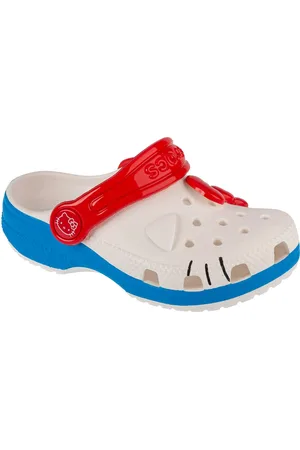 Crocs Pantuflas Hello Kitty para niña