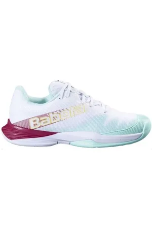 Babolat Zapatillas de tenis Zapatillas Jet Premura 2 Junior White/Red Dahlia para niño