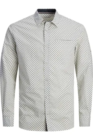 JACK & JONES Camisa manga larga 12235969 JJEREMY DETAIL SHIRT LS NOOS CLOUD DANCER para hombre