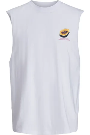 JACK & JONES Camiseta tirantes 12253914 JORTAMPA SLEEVELESS TEE SS CREW NECK BRIGHT WHITE para hombre