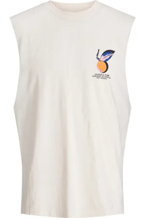 JACK & JONES Camiseta tirantes 12253914 JORTAMPA SLEEVELESS TEE SS CREW NECK BUTTERCREAM para hombre