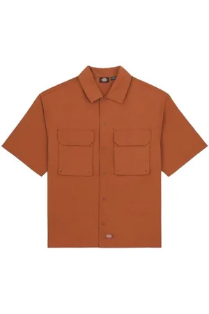Dickies Camisa manga larga Camisa Fishersville Hombre Light Brown para hombre