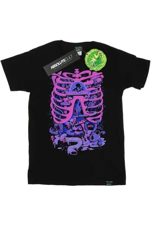 Rick and Morty Camiseta manga larga Anatomy Park para hombre