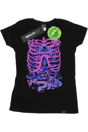Rick and Morty Camiseta manga larga Anatomy Park para mujer