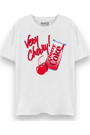 Coca-Cola Camiseta manga larga Very Cherry Cherry Coke para mujer