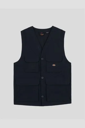 Dickies Chaquetas CHALECO FISHERSVILLE VEST MARINO para hombre