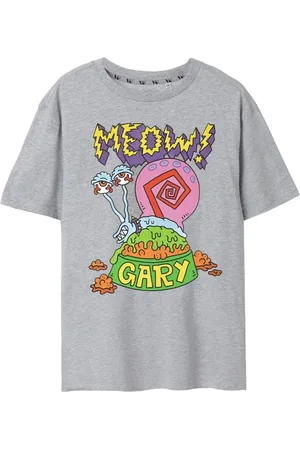 Spongebob Camiseta manga larga Meow para hombre