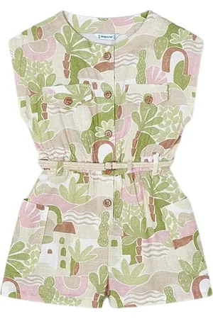 Mayoral Vestidos Mono estampado Manzana para niña