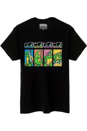 Teenage Mutant Ninja Turtles Camiseta manga larga Press Start Arcade Game para hombre
