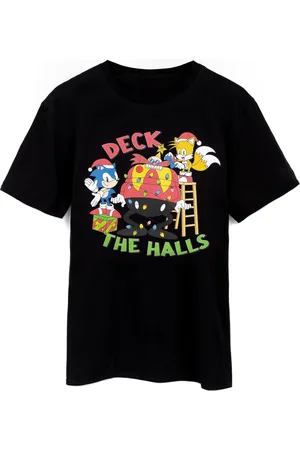 Sonic The Hedgehog Camiseta manga larga Deck The Halls para hombre