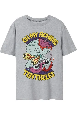 Spongebob Camiseta manga larga Aching Tentacles para hombre