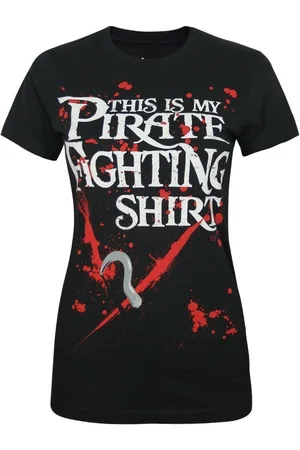 Goodie Two Sleeves Camiseta manga larga Pirate Fighting para mujer