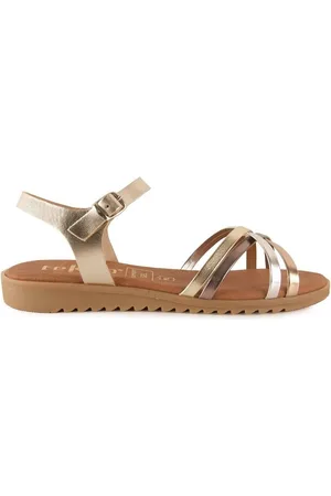 Tekila Sandalias | Sandalias planas metalizadas | Mujer para mujer