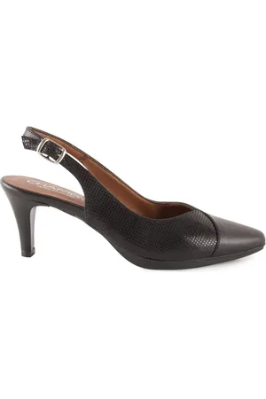 Chamby Zapatos de tacón Zapatos Salones negros destalonados para mujer