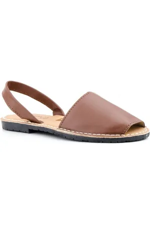 Cbp - Conbuenpie Sandalias Avarcas menorquinas acolchadas marrones de piel by CBP para hombre