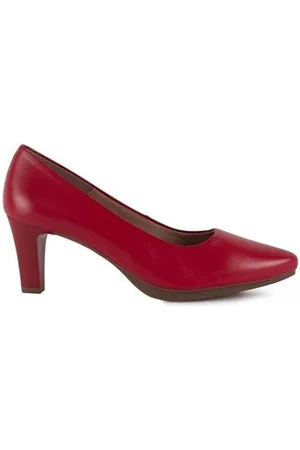 Chamby Zapatos de tacón Zapatos salones de piel rojos by para mujer
