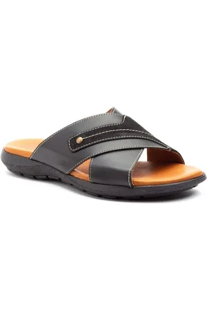 Iberico Shoes Sandalias Sandalias confort de piel negra by Ibérico para hombre