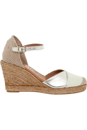 Blusandal Alpargatas Alpargatas metalizadas doradas de piel by para mujer
