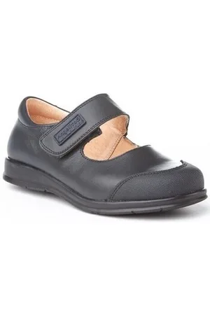 Angelitos Zapatos Bajos Colegiales merceditas de piel by para niña