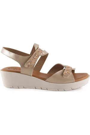 Pie De Angel Sandalias Sandalias de piel con cuña by para mujer