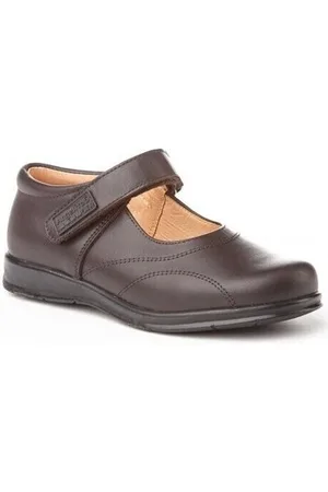 Angelitos Zapatos Bajos Colegiales merceditas de piel by para niña
