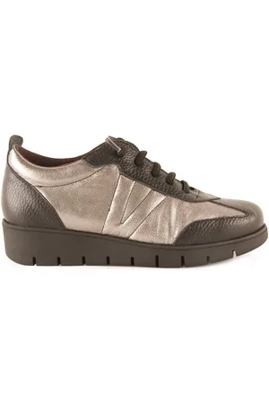 Chamby Zapatos | Zapatillas piel casual negras | Mujer para mujer