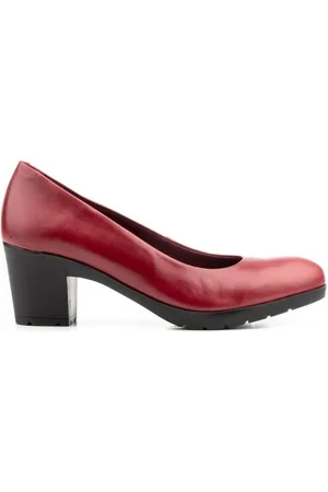 Morxiva Shoes Zapatos de tacón Zapatos Salones burdeos de piel by Morxiva para mujer