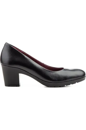 Morxiva Shoes Zapatos de tacón Zapatos Salones negros de piel by Morxiva para mujer