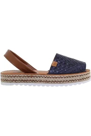Blusandal Sandalias |Abarcas menorquinas piel marino|Mujer para mujer